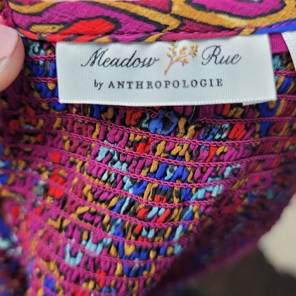 ANTHROPOLOGIE- MEADOW RUE Blouse   - Picture 7 of 9